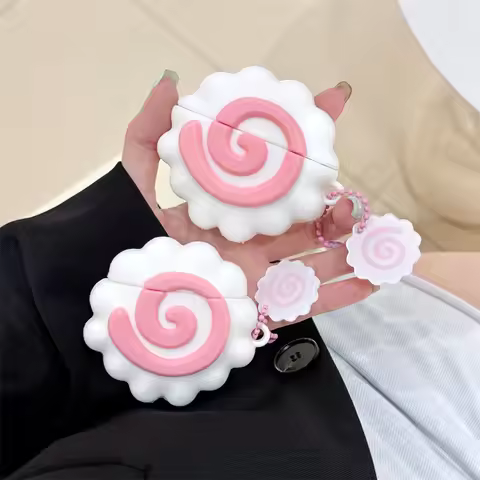 For Airpods Case,Cute 3D Japan Food Fish Cake Case For Airpods Pro 2 Case,Soft Silicone Earphone Cov