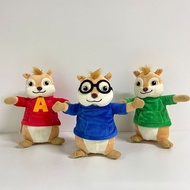 3Pcs 20cm Game For Alvin and the Chipmunks Plush Toys Kawaii Fluffy Chipmunks Stuffed Animals Childr