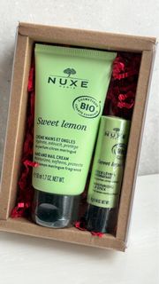 NUXE 沁甜萊姆護手霜50ml+護唇膏4g