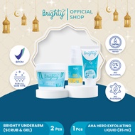 Brighty Aha Hero Serum X Glowing Underarm X Underarm Scrub Underarm Whitening Package