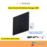 EZVIZ CS-PBC24 Solar Panel with Battery Storage 24W/12W (Designed to Charge All EZVIZ Outdoor Batter