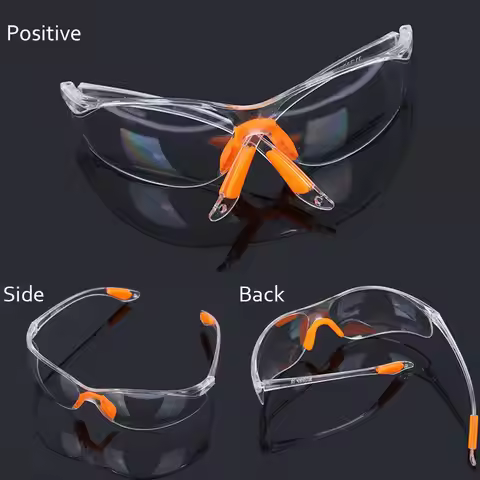 Security Supplies Clear Safety Goggles Dustproof Windproof Safety Protective Glasses Eyewear Safety 