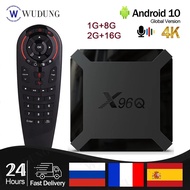 2023 High Quality X96Q Smart TV BOX Android 10.0 Allwinner H313 Quad Core 2GB 16GB 4K HD Set-Top Box PK X96 Mini Fast Shipping TV Receivers
