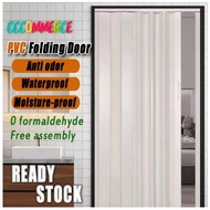 6MM Kitchen Partition Sliding Door Folding PVC Door Accordion Door Folding Divider Bathroom Sliding Door Indoor Track Door