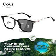 Cyxus Photochromic TR90 Square Frame Eyeglasses Anti Blue Light Glasses Computer Gaming Glasses for 