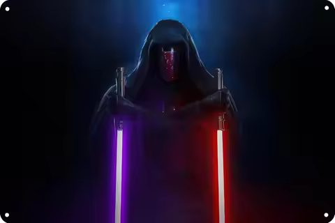 1f,BGFHEEDCSD Darth Revan Custom Vintage Tin Sign Metal Poster Plaque Retro Wall Decor Poster for Ho