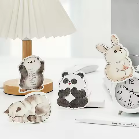 Memo Pad Cute Record Cartoon Cute Animal Notebook Message Notes N Times 4 Types School Lovely Kawaii