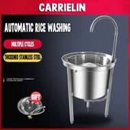 Design Rice Washing Machines 25kg/Time Industrial Rice Washer Grain Automatic Washing Machine Commer