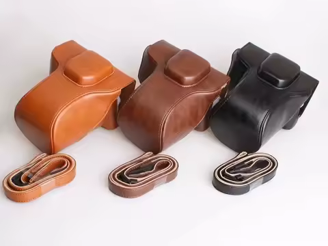 PU Leather camera case bag for Fujifilm X-T30 X-T20 X-T10 xt30 xt20 xt10 camera w/ 16-50 or 18-55mm 