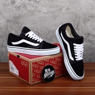 HITAM PUTIH (Bonus Paperbag+ Strap+Socks) Vans Oldskool Classic Basic Black White Black White Old Skool Shoes