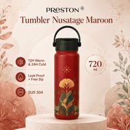 Preston Tumbler Nusatage Maroon 720 Stainless Steel SUS 304 Heat and Cold Resistant 12-24 Hours - DN