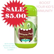 Estalife Kids Immune Plus Vitamin C Gummies with Zinc and Echinacea Extract EXP 02/2025