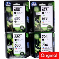 Official HP Ink Advantage Cartridges (Black/Tri-Colour) HP Deskjet Printer 678 / 680 / 704 / 60 / 61