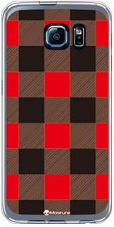 SECOND SKIN Buffalo Check Red (Soft TPU Clear) Design by Moisture/for Galaxy S6 SC-05G/docomo DSC05G