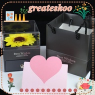 GREATESKOO Gift Box, Drawer Soap Flower Sunflower Box,  Gift Handbags Gift Packaging Christmas