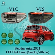 Perodua Ativa Tail lamp 2021 LED Smoke/Albino Tail Light Lampu Belakang Ativa