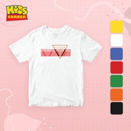 Baju Premium GUESS Pekah Red Cotton Short Sleeve T Shirt Kanak Budak Boys Girl Kids T-Shirt Fashion 