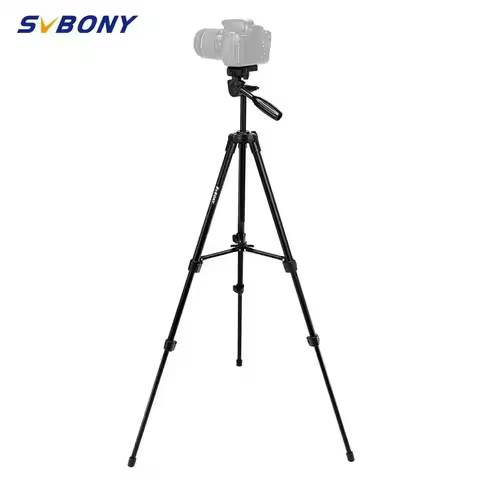 SVBONY Tripod Portable 49" Travel Aluminum Lightweight for DSLR Cameras Video Spotting Scope Watchin