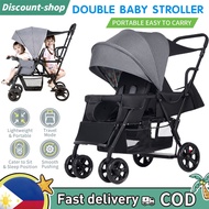 Baby Stroller Twin Stroller Two-Way Foldable Sit and Lie Down Reversible Stroller for Baby