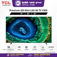 [CLEARANCE SALES] TCL 55" 65" 75" 85" 98" Inch C755 C845 C855 C6K QD Mini LED Google TV with HDR 130