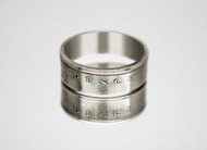 英國硬幣戒指 10 便士 1977 年男士硬幣戒指 女士硬幣戒指