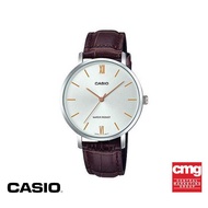 CASIO นาฬิกาข้อมือ CASIO รุ่น LTP-VT01L-7B2UDF สายหนัง สีขาว