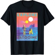 Star Wars A New Hope C-3po And R2-D2 Explore Tatooine T-Shirt