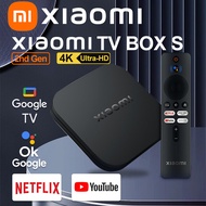 FVBGNHBVCS New Global Version Xiaomi TV Box S 2nd Gen 4K Ultra HD Android TV WiFi 2.4G/5G Google TV Netflix Smart TV Mi Box 4 Media Player