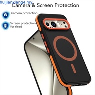 Deluxe High Transparent Case for Google Pixel 9 Pro XL 5G Magnetic for Google Pixel 9 Shockproof Bac