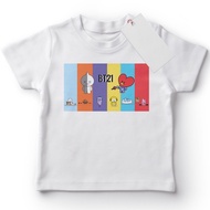 Bt21 children's t-shirts strip all bt21 characters