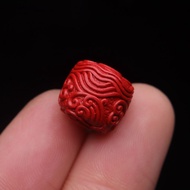 Cinnabar Lucky Pattern Barrel Beads Loose Beads Beads Handstrings Accessories DIY