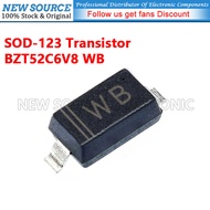 [100-500pcs] BZT52C6V8 WB SOD-123 Transistor SMD Voltage Stabilizing Diode New Source