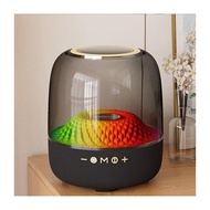 Ready Stock Bluetooth Speaker Colorful Subwoofer Colorful Audio Household Surround Transparent Glass