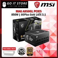 MSI MAG AGL A750GL / A850GL PCIE5 Series ATX 3.1 80+ Gold Full-Modular Power Supply 750W 850W