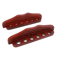 Spr-Wall Mounted Pool Stick Rack 6 Hole Wood Wall Mount Pool Cue Holder For Game Room Club Wine Red