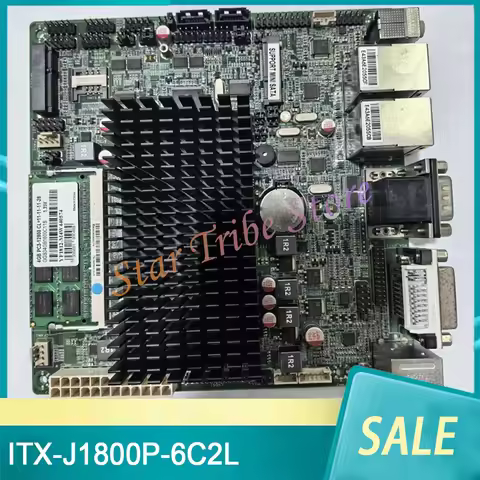 ITX-J1800P-6C2L Industrial Control Motherboard J1800 Dual Gigabit Ethernet Ports