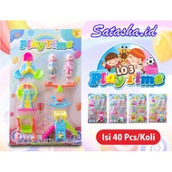 LO 3 PLAY TIME / MAINAN ANAK EDUKASI SUPER LUCU AYUNAN BONUS 2 BONEKA