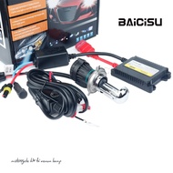 【New】ไฟหน้ารถจักรยานยนต์ Hid Xenon Universal Hi/lo Motorbike H4 Bi Xenon อุปกรณ์เสริม HID ไฟหน้าหลอด
