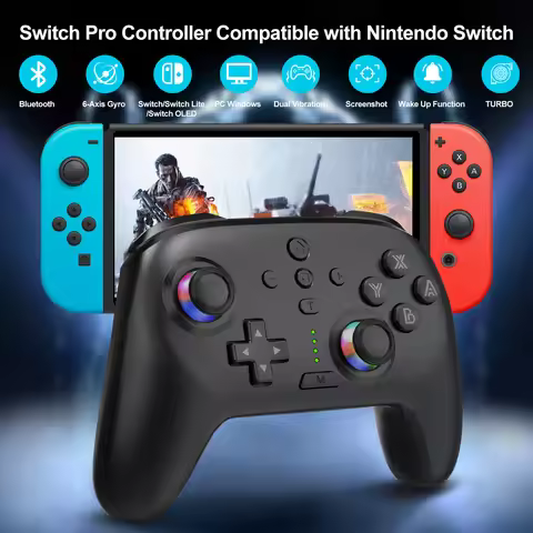 Switch Controllers, Wireless Switch Pro Controller Compatible with Switch/Switch Lite/Switch OLED, P