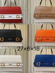 GUESS New Large-capacity Portable Belt With Decorative Pendant Printed Tote Bag Briefcase Shoulder C