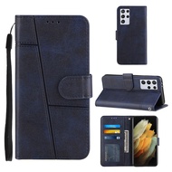 Skin Feeling Cowhide Texture Wallet Leather Flip Casing Samsung Galaxy A42 A52 A52S A72 A82 M33 M53 