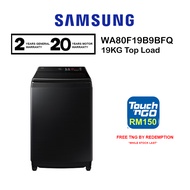 Samsung 15kg WA80F15S5BFQ / 19KG WA80F19B9BFQ Bespoke AI Laundry Top load Washer AI Wash Washing Mac
