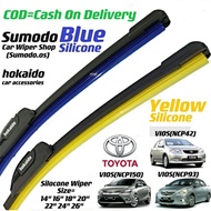 Toyota Vios Silicone Wiper (NCP42/NCP93/NCP150) 1Pair(2Pcs) HKD.Sumodo Car Wiper Shop
