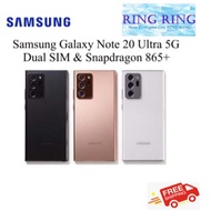 [READY STOCK] Samsung Galaxy Note 20 Ultra 5G Dual SIM Bronze/Black/White (Snapdragon 865+ &amp; 12GB RAM &amp; 256GB/512GB Rom)