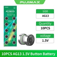 PUJIMAX Button Battery 1.5V AG13 Coin Cell Battery watch battery Laser Pointer Battery Scale Battery