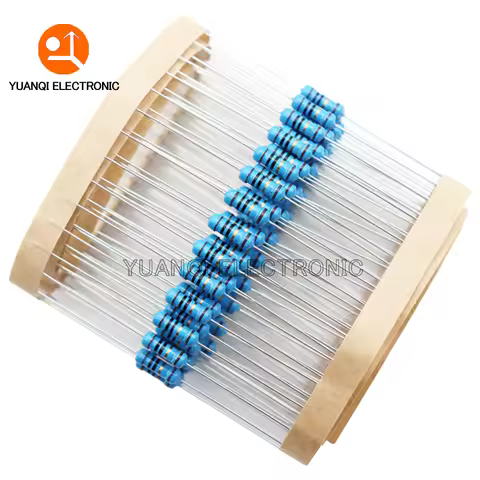 50pcs 1/2W Metal film resistor 0R-4.7M 0.1R 150R 200R 240R 470R 1K 2.4K 4.7K 10K 24K 51K 750K 0.1 0.