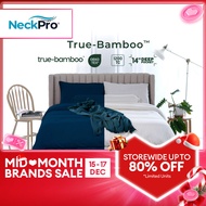 NeckPro True Bamboo Fitted Bedsheet Set | 1200 Thread Count Ultra-Cool OEKO-TEX| Fits Up To 14 Inche