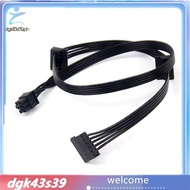 [Pretty] 1Pcs GPU PCI Express 6Pin Male 1 to 3 SATA SSD Power Supply Cable for CORSAIR CX850M CX750M