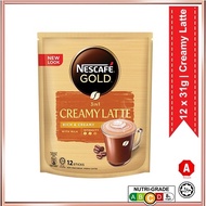NESCAFE GOLD CREAMY LATTE COFFEE 12 X 33G ASEAN.OS