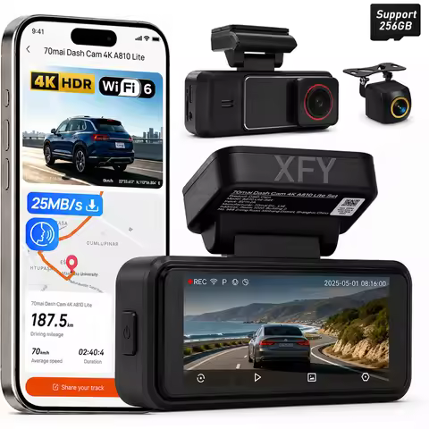 XFY X3 For Sony Dashcam Front and Rear 4K+2K HDR Dual Dashcam STARVIS 2 Night Vision Voice Control B
